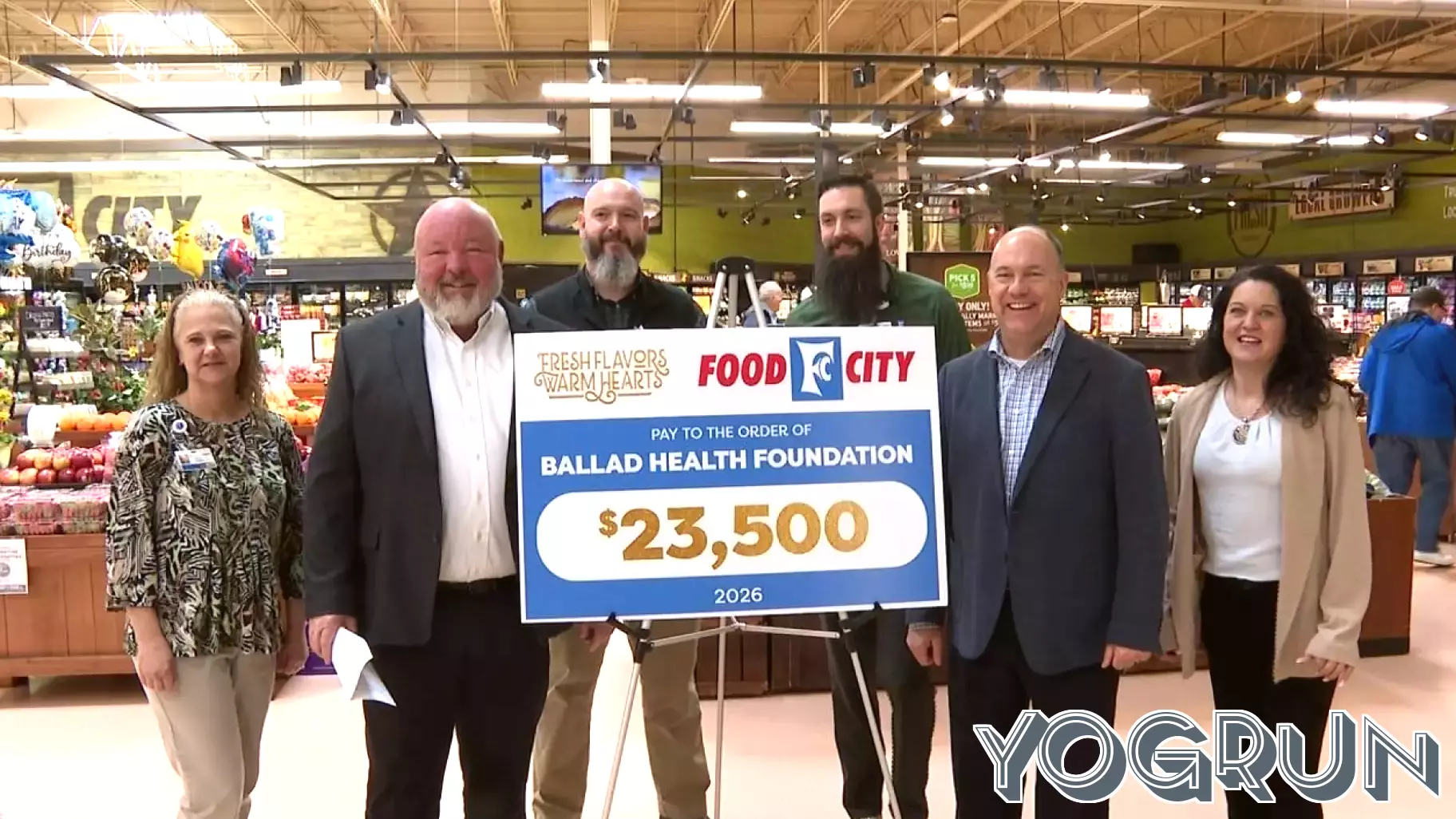 Food City presents check to Niswonger Children's Hospital; Frontier Health