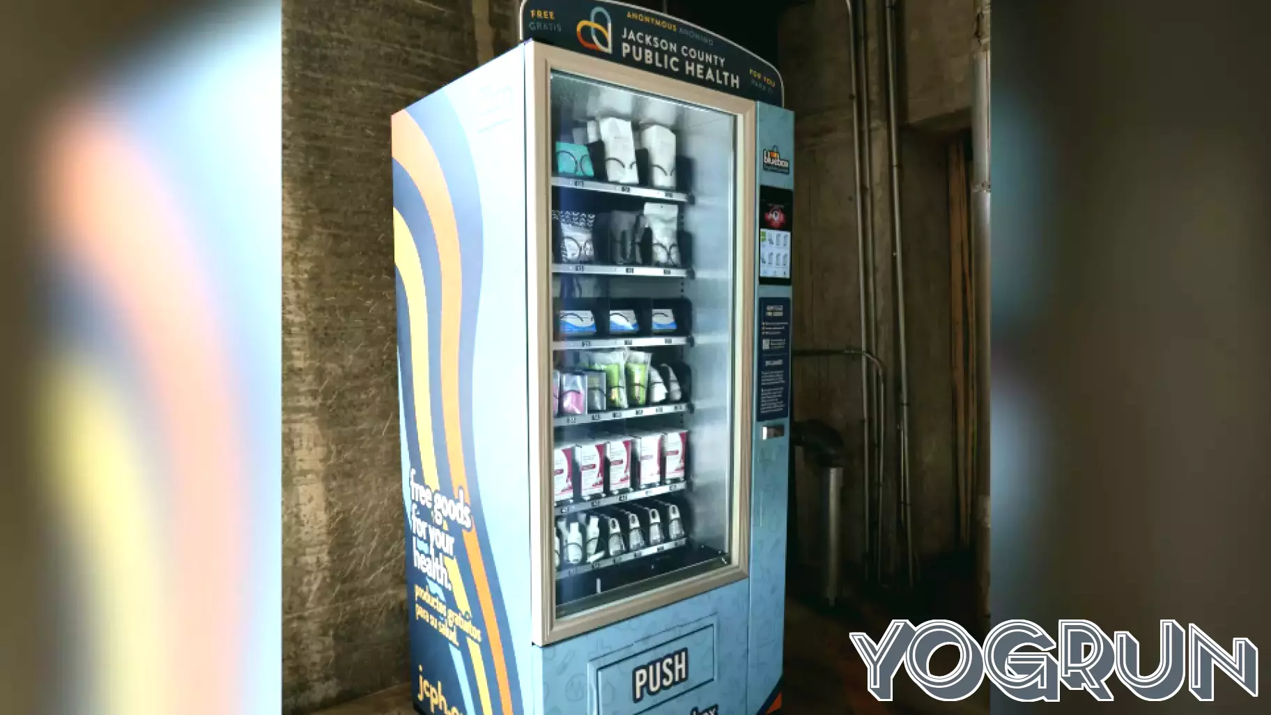 Free 'Bluebox' health vending machine opens in Jackson County