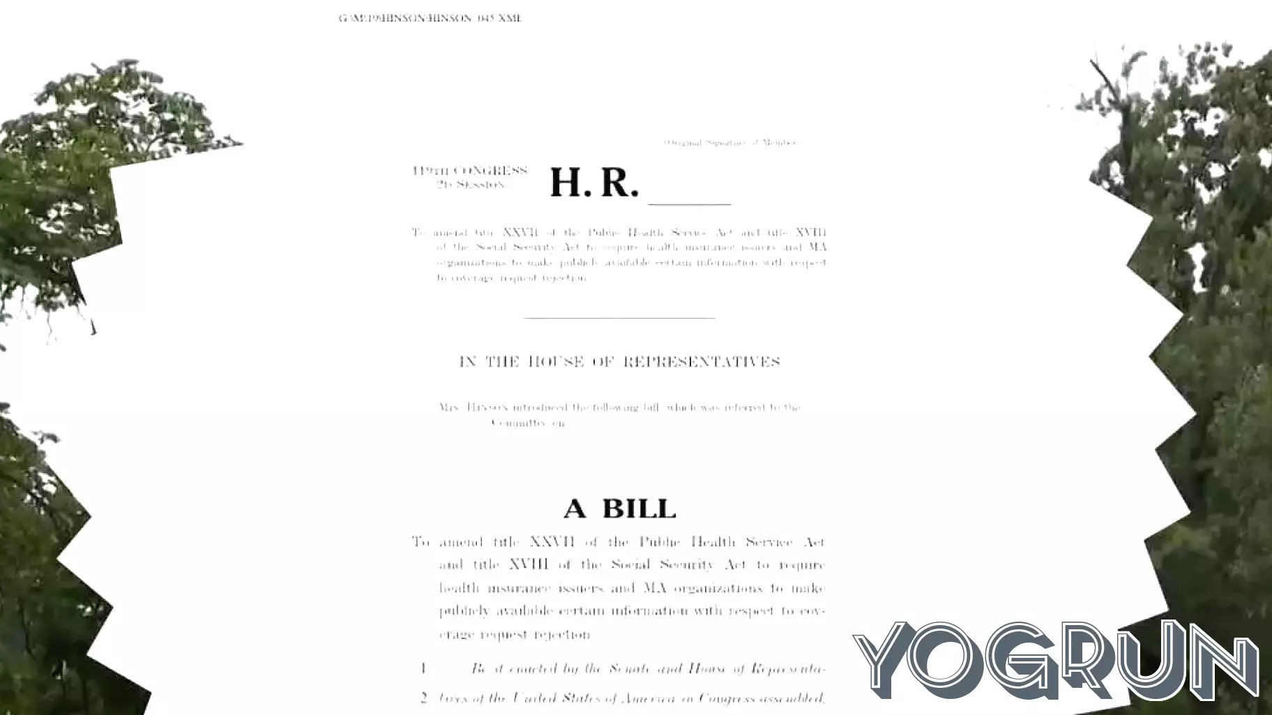 Hinson introduces bill requiring insurers to disclose healthcare claim denial data